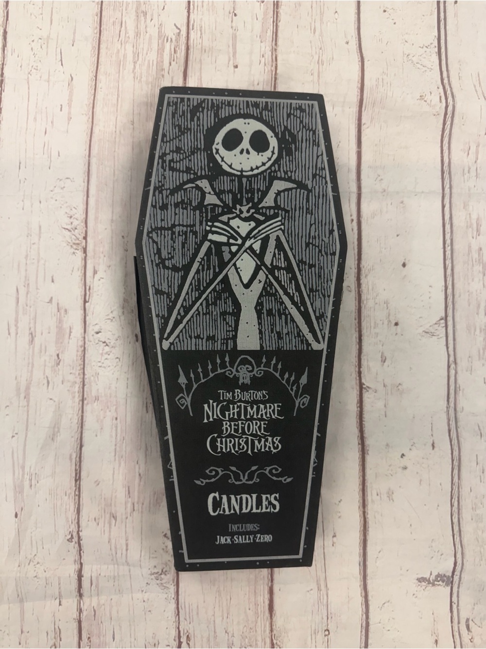 Nightmare Before Christmas Halloween Candle Set Disney Store Collector Coffin